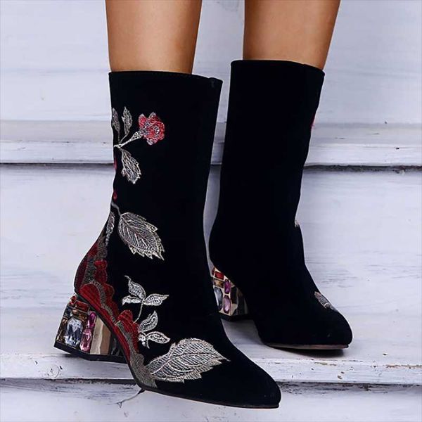 boots 2021 winter zipper embroidered fashion comfortable female big size lightweight women, Black
boots 2021 winter zipper embroidered fashion comfortable female big size lightweight women, Black