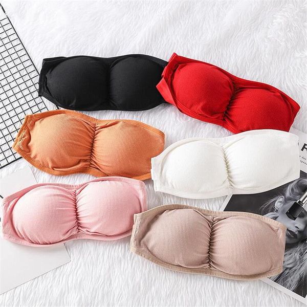 bras women seamless strapless bra lady slim comfortable unlined underwire wrapped chest push up bralette, Red;black
bras women seamless strapless bra lady slim comfortable unlined underwire wrapped chest push up bralette, Red;black