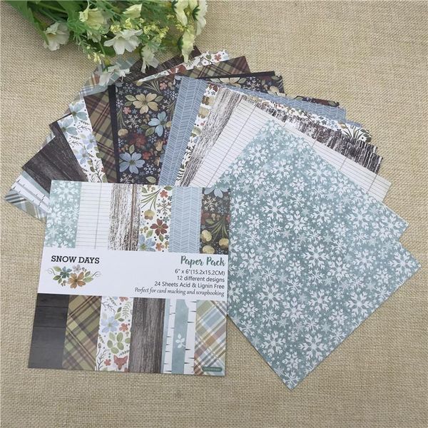 craft tools 24 sheet 6"x6"oh snow day of the flower patterned paper scrapbooking pack handmade background pad
craft tools 24 sheet 6"x6"oh snow day of the flower patterned paper scrapbooking pack handmade background pad