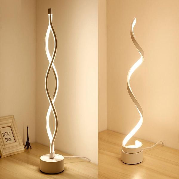 table lamps modern led spiral lamp desk bedside night light acrylic iron curved water wave children's eye care reading
table lamps modern led spiral lamp desk bedside night light acrylic iron curved water wave children's eye care reading