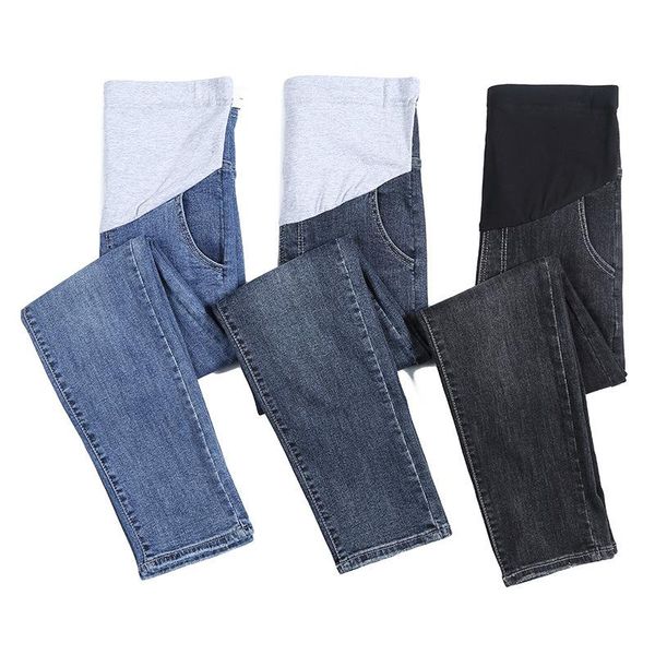 maternity bottoms autumn denim pants for pregnant women clothes loose straight jeans pregnancy adjustable waist belly trousers, White
maternity bottoms autumn denim pants for pregnant women clothes loose straight jeans pregnancy adjustable waist belly trousers, White