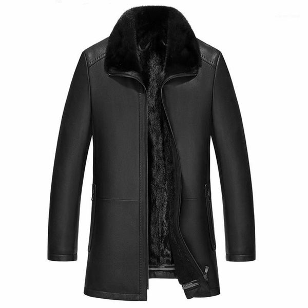 men's leather & faux winter genuine jacket men natural lining deerskin real coat deri ceket a19-z1828 kj3816, Black
men's leather & faux winter genuine jacket men natural lining deerskin real coat deri ceket a19-z1828 kj3816, Black