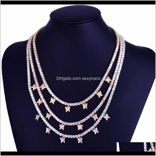 pendant necklaces & pendants drop delivery 2021 butterfly 4mm tennis chain choker necklace iced out cubic zircon bling hip hop charm jewelry, Silver
pendant necklaces & pendants drop delivery 2021 butterfly 4mm tennis chain choker necklace iced out cubic zircon bling hip hop charm jewelry, Silver
