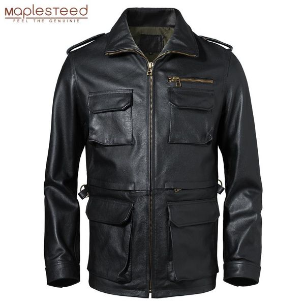 men's leather & faux thick men jacket long m65 coats military clothing 100% natural cowhide coat winter asian size m-6xl m603, Black
men's leather & faux thick men jacket long m65 coats military clothing 100% natural cowhide coat winter asian size m-6xl m603, Black