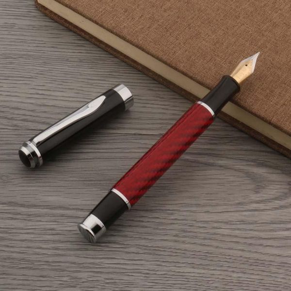 fountain pens metal carbon fiber pen silver red golden 35 iridium nib stationery school supplies ink gift
fountain pens metal carbon fiber pen silver red golden 35 iridium nib stationery school supplies ink gift