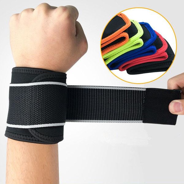 wrist support 1pcs gym band sports wristband anti-spinning weightlifting for fitness, Black;red