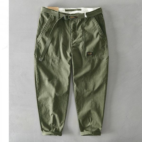 men's pants men spring pure cotton solid color korean style male casual loose belt mid waist slim fit pencil trouser z329, Black
men's pants men spring pure cotton solid color korean style male casual loose belt mid waist slim fit pencil trouser z329, Black