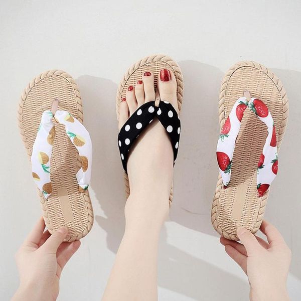slippers summer fashion seaside non slip flat bottom herringbone wave point pineapple strawberries gifts women sandals, Black
slippers summer fashion seaside non slip flat bottom herringbone wave point pineapple strawberries gifts women sandals, Black