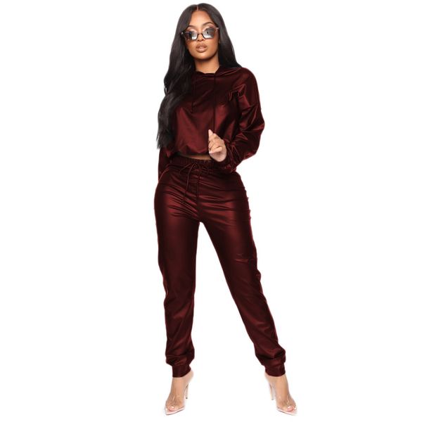 leggings two set for women's outfits streetwear sports leisure pu faux leather 2 piece sets womens clothing loose pants and, Black
leggings two set for women's outfits streetwear sports leisure pu faux leather 2 piece sets womens clothing loose pants and, Black