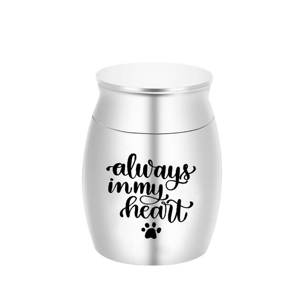 pet/human cremation pendant urn cremains souvenir jars mini funeral urns to commemorate the deceased relatives-always in my heart, Silver
pet/human cremation pendant urn cremains souvenir jars mini funeral urns to commemorate the deceased relatives-always in my heart, Silver