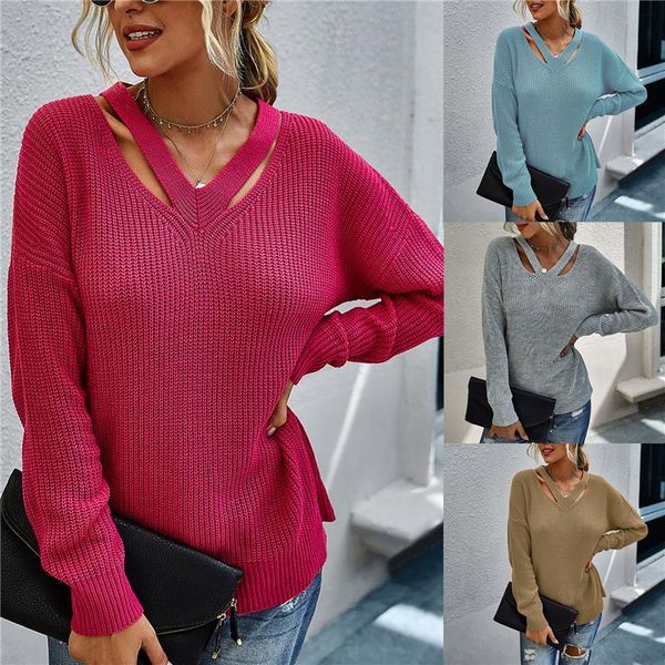 women fashion autumn winter sweater v-neck loose knitted baggy pollover jumper outwear size s-xl vestidos 4 color women's sweaters, White;black
women fashion autumn winter sweater v-neck loose knitted baggy pollover jumper outwear size s-xl vestidos 4 color women's sweaters, White;black