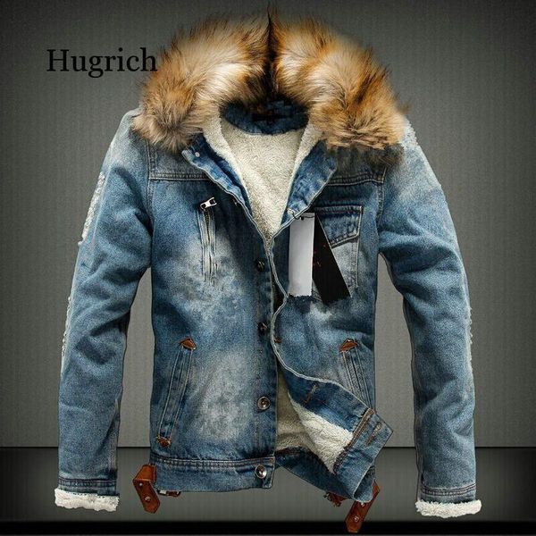 winter mens denim jackets fleece thick warm jeans men's fur hooded outerwear wool liner thicken cowboy windbreaker coats, Black;brown
winter mens denim jackets fleece thick warm jeans men's fur hooded outerwear wool liner thicken cowboy windbreaker coats, Black;brown