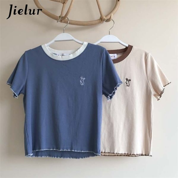 print short t-shirt summer korean basic o-neck t shirt women sleeve patchwork slim tshirt hipster chic tee 210426, White
print short t-shirt summer korean basic o-neck t shirt women sleeve patchwork slim tshirt hipster chic tee 210426, White