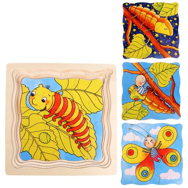 Children Cartoon Learning Education Toy multi-layer Wooden Puzzle Games Early Development Butterfly Stroy Puzzle Toy
Children Cartoon Learning Education Toy multi-layer Wooden Puzzle Games Early Development Butterfly Stroy Puzzle Toy
