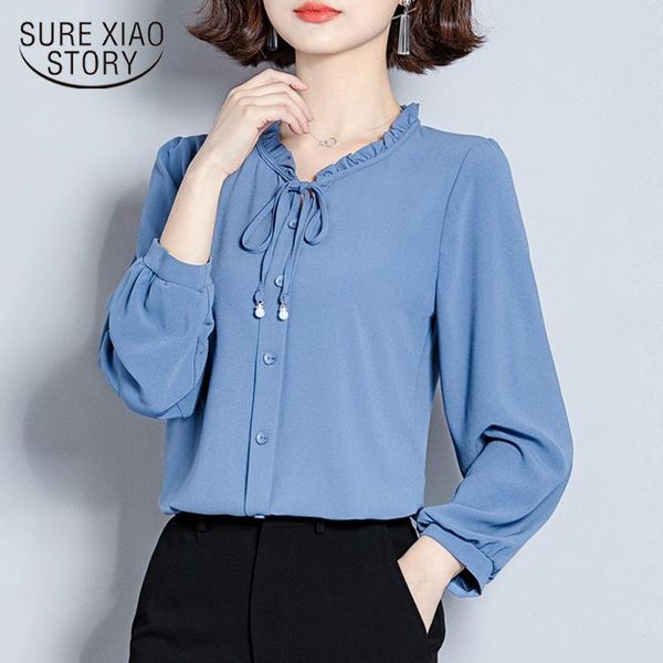 blusas 2021 spring long sleeve solid women blouse female chiffon casual vintage plus size cardigan shirt 7922 50 women's blouses & shi, White
blusas 2021 spring long sleeve solid women blouse female chiffon casual vintage plus size cardigan shirt 7922 50 women's blouses & shi, White