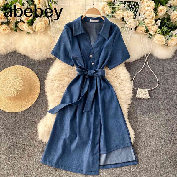 women summer asymmetry dress fashion turn-down collar short sleeve a line korean casual vacation solid 210512, Black;gray
women summer asymmetry dress fashion turn-down collar short sleeve a line korean casual vacation solid 210512, Black;gray