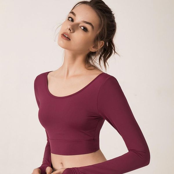 yoga outfit women running fitness clothes long-sleeved t-shirt with chest pad women's cross beauty back sports top
yoga outfit women running fitness clothes long-sleeved t-shirt with chest pad women's cross beauty back sports top
