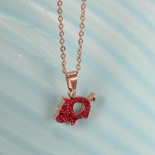 trend cute red pig crystal necklace for women stainless steel animal pendant with charms jewelry holiday gift necklaces, Silver
trend cute red pig crystal necklace for women stainless steel animal pendant with charms jewelry holiday gift necklaces, Silver