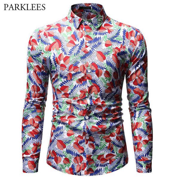 plant leaf printing shirt men's fashion casual slim flower pattern shirt hawaiian stylemen shirts camisas hombre 210524, White;black
plant leaf printing shirt men's fashion casual slim flower pattern shirt hawaiian stylemen shirts camisas hombre 210524, White;black