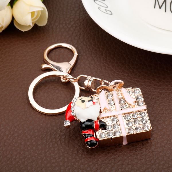Crystal Jewelry Merry Christmas Ornaments Keychain Xmas Gift Cute Santa Claus Present Key Chain For Women Kids
Crystal Jewelry Merry Christmas Ornaments Keychain Xmas Gift Cute Santa Claus Present Key Chain For Women Kids