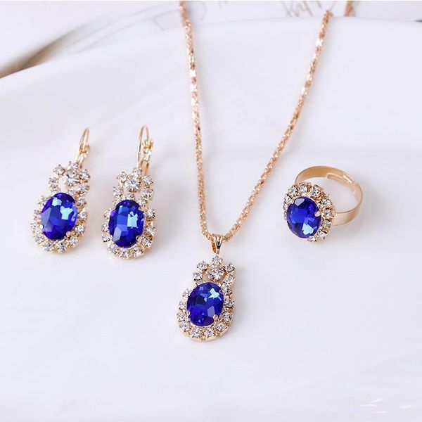 earrings & necklace jewelry sets hoop water drop red blue rhinestones 6 colors for women pendant rings, Silver
earrings & necklace jewelry sets hoop water drop red blue rhinestones 6 colors for women pendant rings, Silver