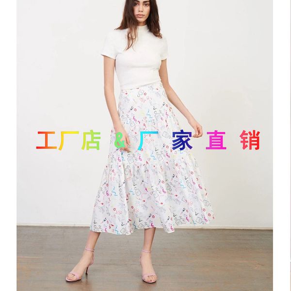 dsigners fadan m family spring and summer new printing elegant fashion temperament pleated ruffle skirt, Black
dsigners fadan m family spring and summer new printing elegant fashion temperament pleated ruffle skirt, Black
