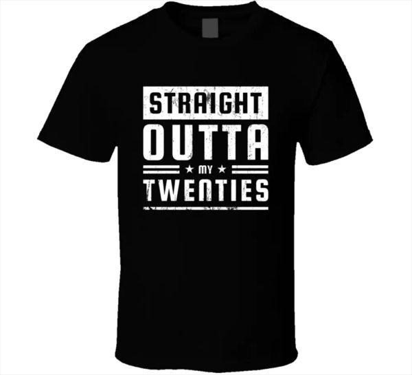 30 af tee straight outta my twenties 30th birthday classic gift men's t shirt, White;black
30 af tee straight outta my twenties 30th birthday classic gift men's t shirt, White;black