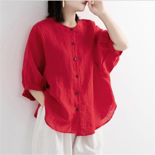 women's t-shirt ladies puff sleeve summer linen shirts women plus size clothing loose vintage short female shirt blouse casual 2021, White
women's t-shirt ladies puff sleeve summer linen shirts women plus size clothing loose vintage short female shirt blouse casual 2021, White