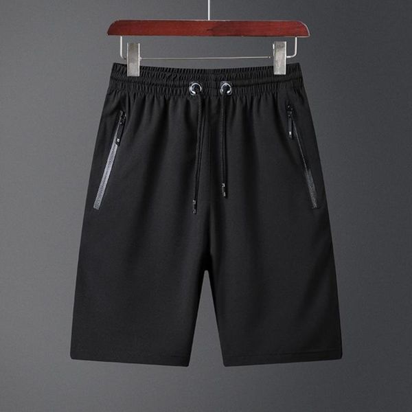 men's shorts men loose summer breathable simple elastic waistband drawstring pockets, White;black
men's shorts men loose summer breathable simple elastic waistband drawstring pockets, White;black