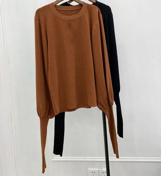 women knitted sweater o-neck fashion puff sleeves knitwear wild stylish female pullover women's sweaters, White;black
women knitted sweater o-neck fashion puff sleeves knitwear wild stylish female pullover women's sweaters, White;black