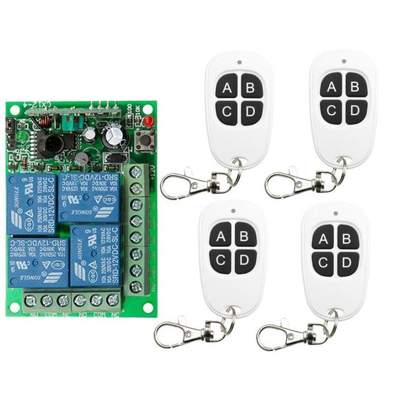 remote controlers dc 12v 4ch 4 ch wireless rf control light switch 10a relay output radio receiver module+ transmitter
remote controlers dc 12v 4ch 4 ch wireless rf control light switch 10a relay output radio receiver module+ transmitter