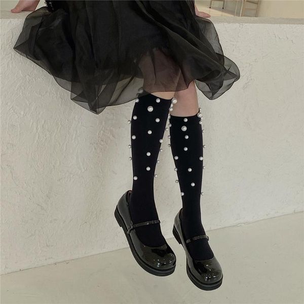 socks & hosiery women lolita knee high harajuku faux pearl beaded summer thin stockings ., Black;white
socks & hosiery women lolita knee high harajuku faux pearl beaded summer thin stockings ., Black;white