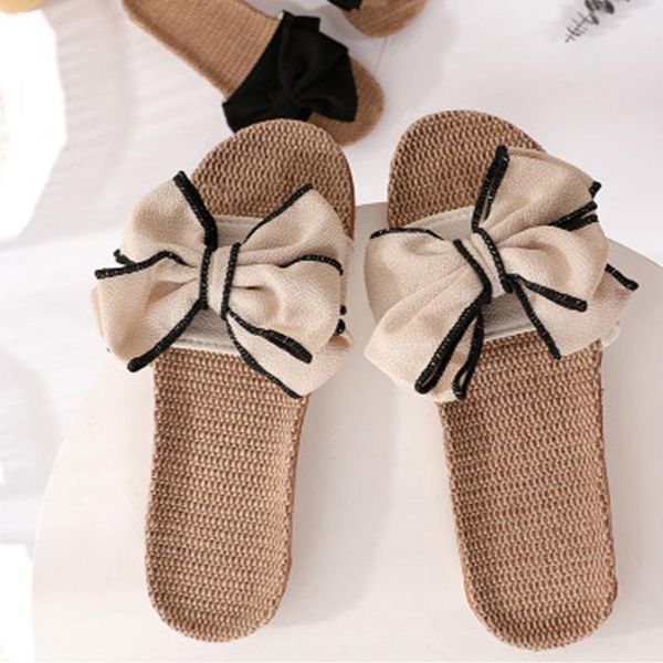 slippers women summer fashion home open toe slides comfortable bowtie women's flats ladies non-slip female sweet outside shoes, Black
slippers women summer fashion home open toe slides comfortable bowtie women's flats ladies non-slip female sweet outside shoes, Black