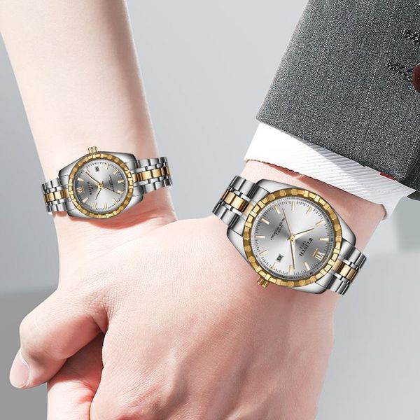 wristwatches fashion women watches men watch luxury gold couple lover sweet waterproof stainless steel clock relogio masculino reloj, Slivery;brown
wristwatches fashion women watches men watch luxury gold couple lover sweet waterproof stainless steel clock relogio masculino reloj, Slivery;brown