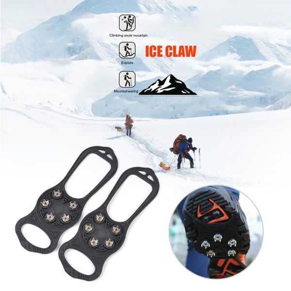 cords, slings and webbing 1pair 5 studs anti-skid ice gripper for winter outdoor walking hiking shoe spikes grips cleats crampons 36-49 size
cords, slings and webbing 1pair 5 studs anti-skid ice gripper for winter outdoor walking hiking shoe spikes grips cleats crampons 36-49 size