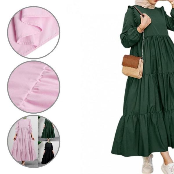 casual dresses maxi round neck long sleeve ruffle dress loose women pullover for working, Black;gray
casual dresses maxi round neck long sleeve ruffle dress loose women pullover for working, Black;gray