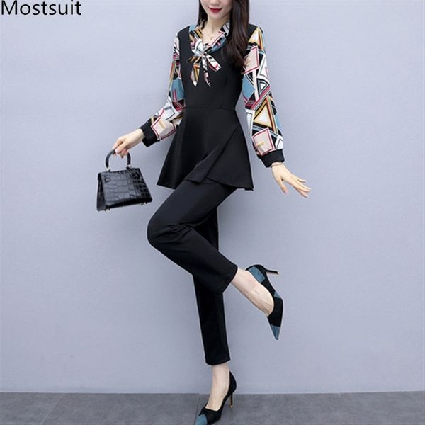 fashion elegant two piece sets women autumn outfit plus size long sleeve printed and pants ol matching for 210518, White
fashion elegant two piece sets women autumn outfit plus size long sleeve printed and pants ol matching for 210518, White