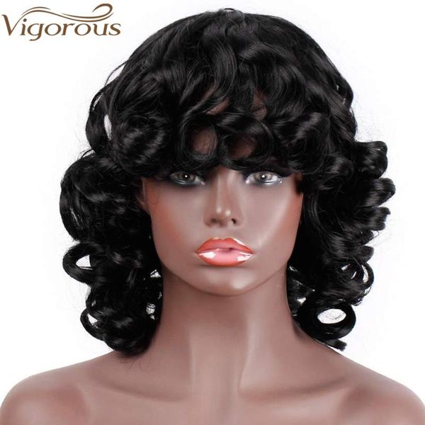 vigorous short hair afro curly wigs with bangs for black women synthetic african ombre glueless cosplay high temperature
vigorous short hair afro curly wigs with bangs for black women synthetic african ombre glueless cosplay high temperature