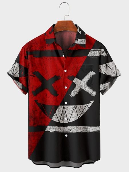 men's casual shirts 2021 8 halloween pattern digital printing loose large button short sleeve cardigan shirt, White;black
men's casual shirts 2021 8 halloween pattern digital printing loose large button short sleeve cardigan shirt, White;black