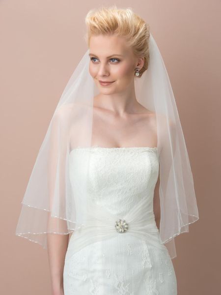 bridal veils tanpell elegant beading edge tulle elbow wedding veil ivory two-layer short, Black
bridal veils tanpell elegant beading edge tulle elbow wedding veil ivory two-layer short, Black