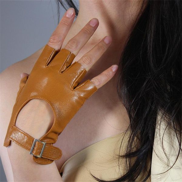 five fingers gloves women leather half finger white silver square buckle ultra-thin pure sheepskin fingerless short spring summer, Blue;gray
five fingers gloves women leather half finger white silver square buckle ultra-thin pure sheepskin fingerless short spring summer, Blue;gray