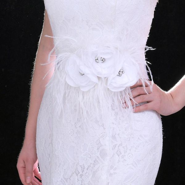 wedding sashes youlapan s438 handmade luxury bridal sash applique lace feathers flowers featheriness belt fashion girdle beading, White
wedding sashes youlapan s438 handmade luxury bridal sash applique lace feathers flowers featheriness belt fashion girdle beading, White