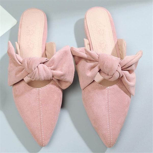 slippers women summer flats mules shoes outdoor slide female pointed toe bowtie zapatos de mujer, Black
slippers women summer flats mules shoes outdoor slide female pointed toe bowtie zapatos de mujer, Black
