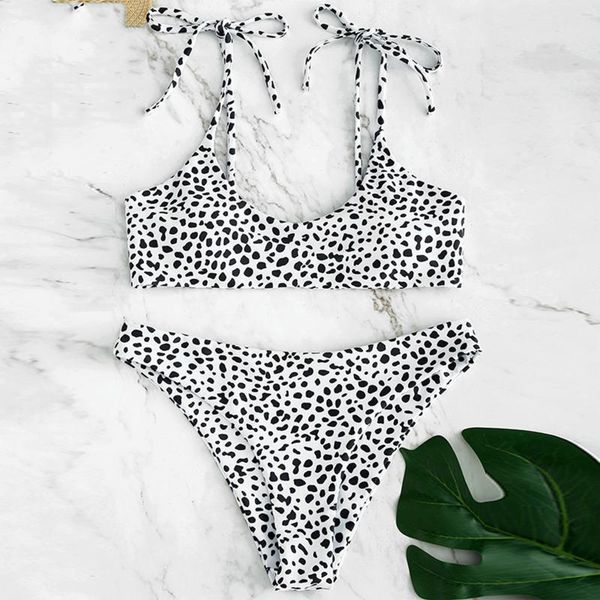 women's swimwear bikinis for women dots printing sleeveless bowknot bandage summer tummy control high waist beachwear biquini feminino, White;black
women's swimwear bikinis for women dots printing sleeveless bowknot bandage summer tummy control high waist beachwear biquini feminino, White;black