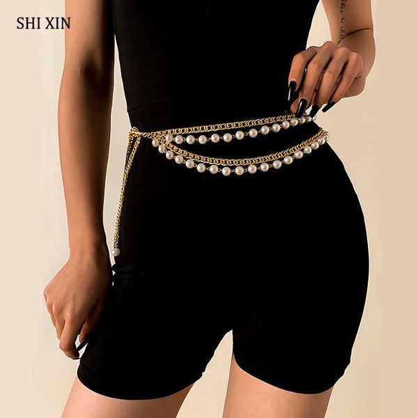 belts shixin layered pearl beads tassel belt chain on pants fashion dress accessories female waist chains jeans women, Black;brown
belts shixin layered pearl beads tassel belt chain on pants fashion dress accessories female waist chains jeans women, Black;brown