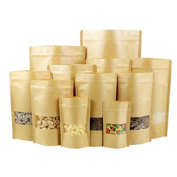gift wrap 50pcs kraft paper bags window-opening brown bag dried fruit food frosted self-sealing
gift wrap 50pcs kraft paper bags window-opening brown bag dried fruit food frosted self-sealing