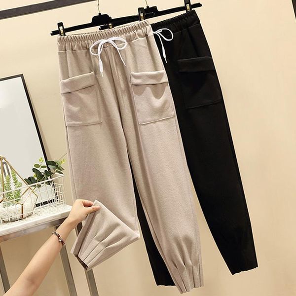 women's pants & capris winter suede joggers harem high waist drawstring women trousers 2021 spring casual loose sweatpants for female, Black;white
women's pants & capris winter suede joggers harem high waist drawstring women trousers 2021 spring casual loose sweatpants for female, Black;white