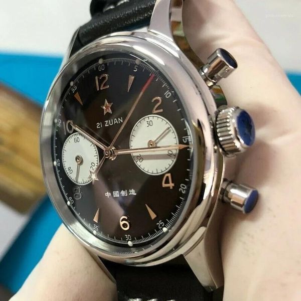 mechanical watch seagull 1963 st1901 movement chronograph 38mm black dial sapphire waterproof luminous horloges mannen wristwatches, Slivery;brown
mechanical watch seagull 1963 st1901 movement chronograph 38mm black dial sapphire waterproof luminous horloges mannen wristwatches, Slivery;brown