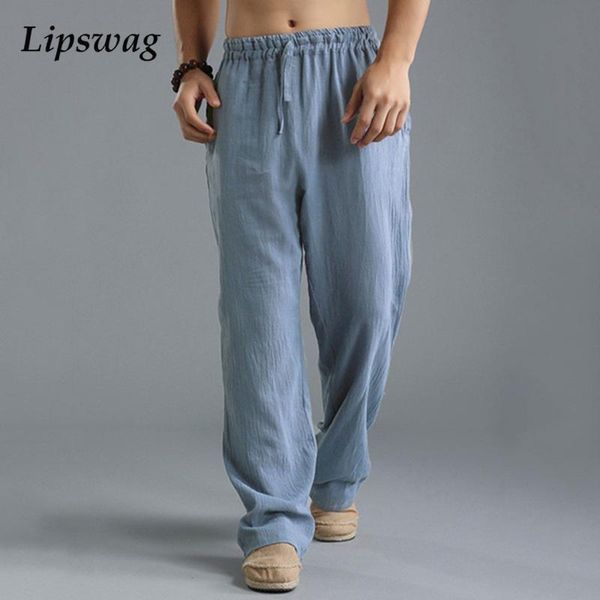 men's pants solid vintage drawstring cotton linen trousers spring autumn loose male straight casual mid waist sports 2021, Black
men's pants solid vintage drawstring cotton linen trousers spring autumn loose male straight casual mid waist sports 2021, Black