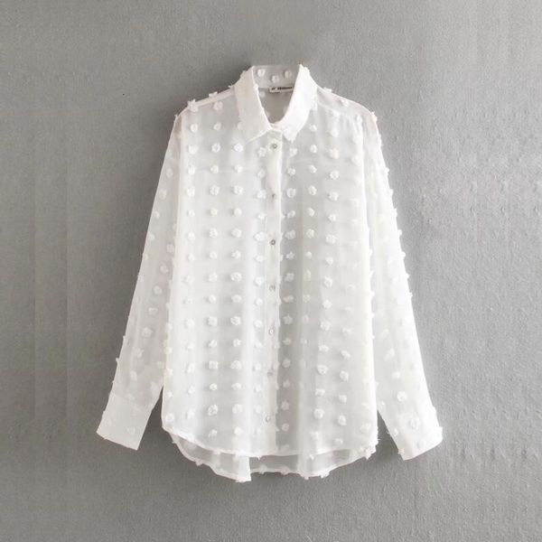 women's blouses & shirts dot flocking chiffon women long sleeve shirt casual female white blouse loose summer blusas mujer s5781 o5zm
women's blouses & shirts dot flocking chiffon women long sleeve shirt casual female white blouse loose summer blusas mujer s5781 o5zm